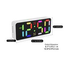 Mini Ultra-Clear Screen Digital Alarm Clock, Simple & Stylish, 2 Alarm Settings, Adjustable Brightness, Suitable For Home Decor, Bedroom, Living Room, Office And Student Dorm - 2024 - View 8