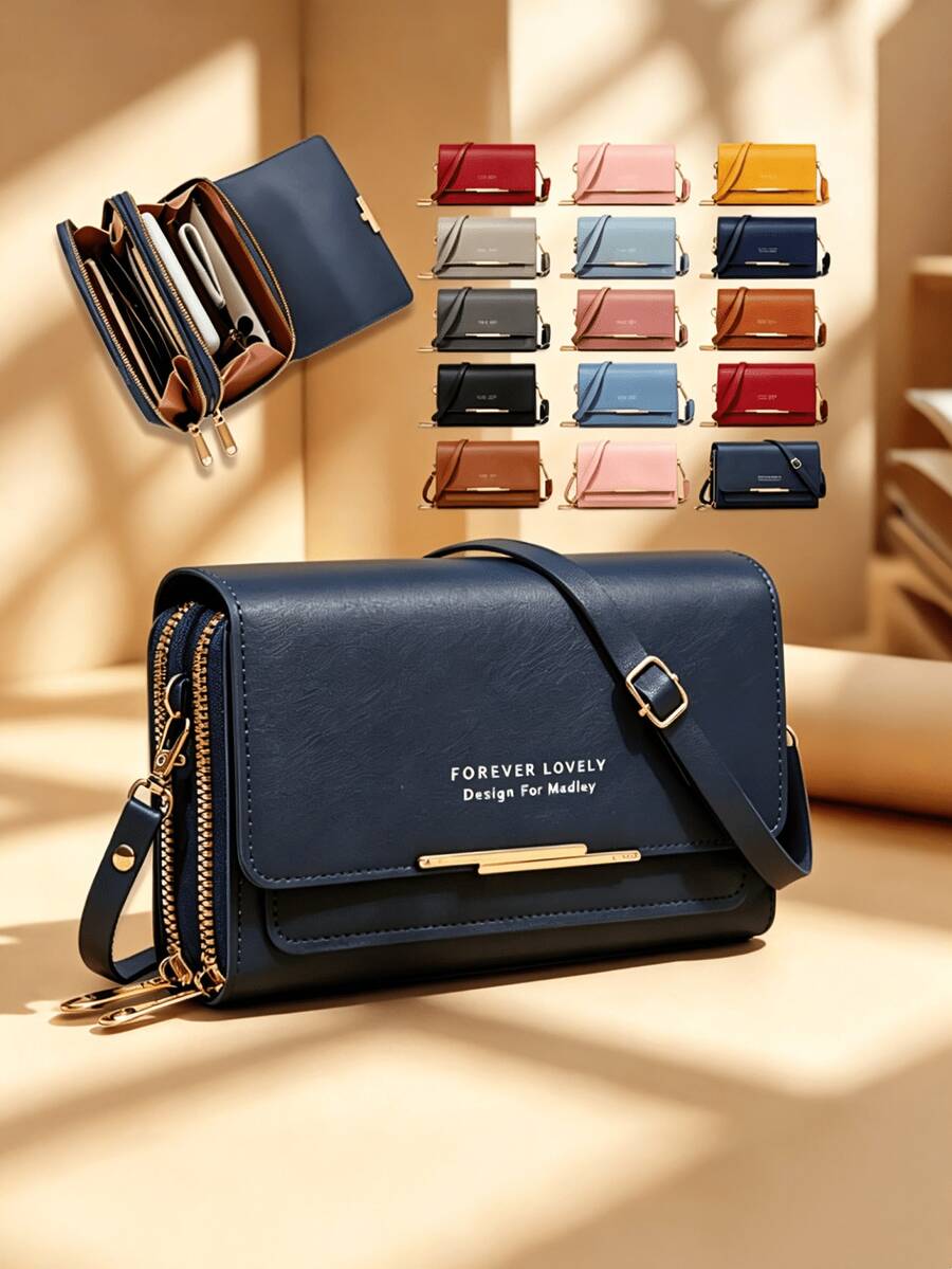 [Women's Coin Purse Wallet] Women's Coin Purse, Mobile Phone Bag, Card Holder Wallet, Handbag, Color Choices, Coin Wallet(Zipper And Letters Random)