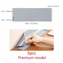 1/3pcs Silicone Kitchen Sink Splash Guard Mat, Electrostatic Self-Adhesive, Oil-Resistant & Stain-Resistant, Narrow Edge Extended Drainage Mat, Countertop Organizer Mat, Bar Anti-Slip Mat, Dishwasher Compatible - Multicolor - View 13