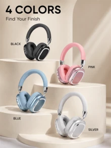 B35s Over-Ear Bluetooth 5.3 Headphones, Foldable & Rotating Design, Telescopic Metal Texture, Stereo Sound & Volume Control, Long Standby, AUX/Wireless Dual Modes, Type-C Charging, Compatible With Smartphones, Tablets & PCs - View 9