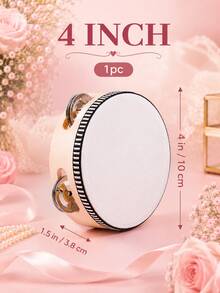 20pcs Single Row Handheld Wooden Tambourines With Metal Bells, Ideal Percussion Instruments For Weddings And Parties, Best Gift, Wedding Decor, Home Decor, Room Decor, Party Favors, Suitable For Bride Birthday, Graduation Ceremony - Multicolor - View 18