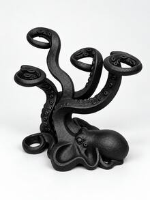 New 3D Printed Octopus Storage Rack, Creative Octopus Toothbrush Holder & Pen Holder, Multi-Slot Tentacle Storage Rack, Suitable For Toothbrushes, Pens And Makeup Brushes, Fits Bathroom Countertop, Desk And Writing Table - Multicolor - View 13