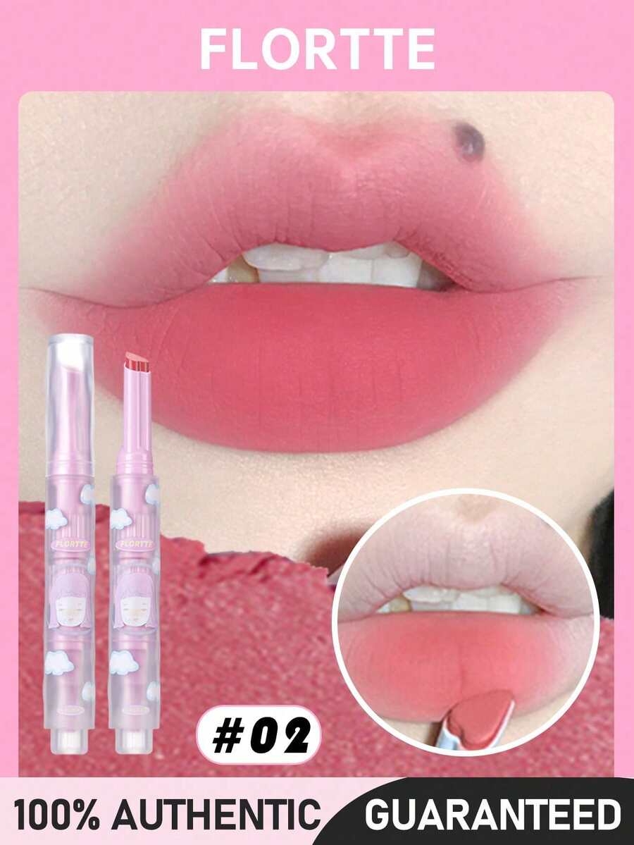 FLORTTE Girls Dorm Series Solid Lip Mud 1.5g - 02# Baishi Lucu - View 1