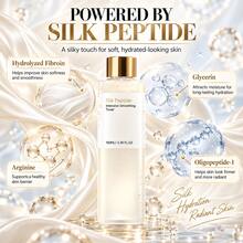 Silk Peptide Moisturizing Toner, Lightweight Fast-Absorbing Non-Sticky Hydrating Essence Water, Softens And Smooths Skin, Gentle Daily Facial Care, 100ml - Silk Peptide - View 4