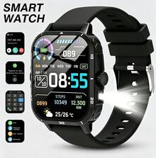 1.83 Inch Full Screen Smartwatch Compatible With IOS And Android Phones, (Bluetooth Call/Answer Calls), 260mAh Battery, Outdoor Flashlight/Massive Watch Faces/Built-In Games/Music Playback/Unisex Smart Sports Watch - View 2