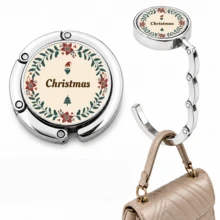 Multi-Purpose Foldable Handbag Hanger For Table, Portable Purse Hook With Christmas And Zodiac Sign Designs, Durable Metal Bag Holder For Desk, Restaurant, Cafe And Travel, Perfect Christmas Gift For Women, Great Stocking Stuffer For Her - Multicolor - View 16