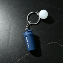 Mini Sports Shaker Bottle Keychain, Cute Silicone Water Cup Charm Key Ring, Fashion Bag Pendant Accessory For Women Gift Decor - Multicolor - View 8