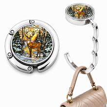 Multi-Purpose Foldable Handbag Hanger For Table, Portable Purse Hook With Christmas And Zodiac Sign Designs, Durable Metal Bag Holder For Desk, Restaurant, Cafe And Travel, Perfect Christmas Gift For Women, Great Stocking Stuffer For Her - Multicolor - View 14