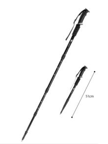 CAMEL CROWN Lightweight Aluminum Alloy Hiking Poles, Foldable Telescopic Trekking Poles, Professional Outdoor Hiking Gear - Black - View 1