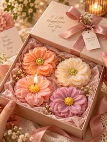 3D立体花卉硅胶模具 - 玫瑰和牡丹花形DIY蜡烛、香皂、石膏香薰模具，家居装饰礼品 - 花朵矽膠模具 - 查看 6