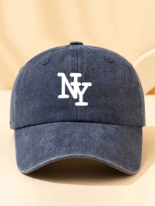 1件 NY字母刺繡棒球帽 可調節防曬帽，適合春秋旅行、海灘度假 - 棒球帽 - 查看 10