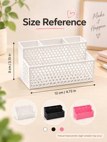 Desktop Organizer Rack, Large Capacity Honeycomb Hollow Design, Multi-Layer Multi-Compartment Shelf, Suitable For Office Supplies And Student Desk Clutter, Innovative Back To School Gift, Fit For Office Desk And Study Table - Multicolor - View 10