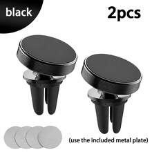 1/2/3PCS Magnetic Car Phone Mount, Strong Magnetic Air Vent Holder, 360° Rotatable, Universal For All Smartphones, Streamlined Stylish Design, Premium Materials, For Car Owners, Daily Commute, Road Trips, Fall Travel, Car Accessories - Clip-on Style - View 10