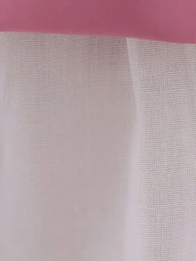 女嬰蕾絲長袖網紗蝴蝶結華麗公主花童禮服，適合婚禮派對，不含髮箍 - 粉色 - 查看 11