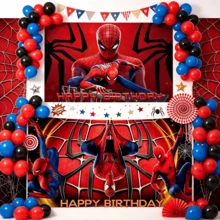 1pc Birthday Party Decoration Backdrop Banner Photography Background Cloth, Size: 150 * 100cm - Multicolor - View 1