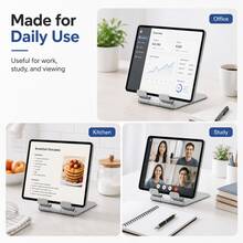 Portable Foldable Aluminum Alloy Phone & Tablet Stand, 180° Adjustable Desktop Phone & Tablet Holder, Compact Non-Slip Phone Base, Suitable For Desktop And Travel Use - Multi-color - View 5