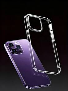 4件裝透明手機殼，相容 iPhone 18 Pro Max/18 Pro/17 Air/17/16 Pro Max/16/15 Pro Max/15/14/13/12/11 系列，附加高鏡頭框與軟 TPU 防震保護套，高清透明防刮超薄手機殼，適合日常更換 - 4入透明 - 查看 7