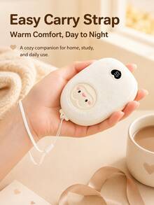 Portable Rechargeable Hand Warmer, Compact Rechargeable Handheld Heater, Cute Winter Pocket Warmer, Gift For Women And Girls - Normal - View 4