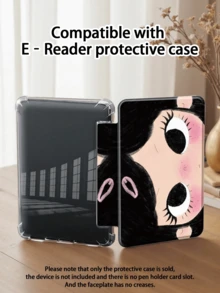 Ayotu Cartoon Girl Pattern Protective Case, Compatible With IPad Air 8(M4)2026(11 Inch)/2026(13 Inch), 10.2 Inch 2021/2020 9th/8th Gen, Compatible With Samsung Galaxy Tab A8 10.5 Inch 2022 With Pen Slot, Compatible With Kindle Paperwhite 12th Gen 2024, Supports Auto Sleep/Wake Flip Cover, Fashion Protective Case, Girls Day Gift, Spring Romance, Valentine's Day Gift, Anniversary Gift - Multicolor - View 8