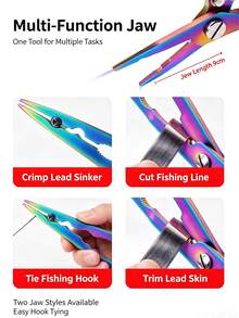 Multi-Piece Eagle Beak + Cloth Bag + Lanyard Portable Fishing Set, Eagle Beak Ring Opener, Fish Hook Remover, Fish Lip Gripper, Fish Scale Remover, Telescopic Buckle, Fishing Pliers, Essential For Outdoor Enthusiasts, Battery Not Included - Multicolor - View 5