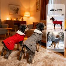 1pc Pet Warm Stylish Cute Fleece Jacket, Dog Clothes Cat Clothes Large Medium Small Size Pet Clothing - Multicolor - View 1