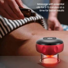 Electric Cupping USB Charging Model, Portable Cupping Massager, Can Massage Shoulders, Back, And Legs, 800mAh - Black - View 4