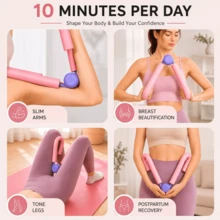 2pcs Thickened Upgraded Foam Pelvic Floor Muscle Trainer + Finger Massager, For Leg Shape Correction, Back Beautification, Pelvic Training, Slim Arms, Postpartum Recovery Leg Squeezer, Thickened Spring With Strong Rebound, Home Multifunctional Thigh Exercise Equipment, Arm And Leg Exerciser, Inner Thigh Squeezer, Gym Workout Weight Loss And Shaping, Slouchy Home Workout Weight Loss And Shaping Tool, Unisex (Battery Not Included) - Multicolor - View 10