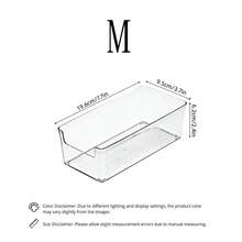 Stackable Clear Drawer Organizer | Rectangular Tray | Small Vanity Organizer & Desktop Drawer Divider Tray - Multicolor - View 17