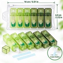 Rol Perekat Titik 6mm Isi 6 Pack, Dispenser Pita Lem Warna Gradasi Portabel untuk Scrapbooking, Catatan, Belajar, Sekolah & Kantor - beraneka warna - View 2