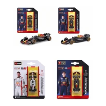 Red Bull 1:64 Scale Bburago F1 Alloy Simulation Racing Car Model - White Bull/ RB21 Cardboard, Perfect Collectible Holiday Birthday Gift - Multicolor - View 1