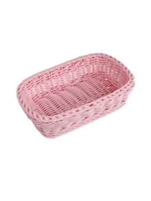 1pc Woven Rattan Storage Basket, Multi-Functional Home Storage Basket, Suitable For Bathroom, Living Room, Kitchen, Bedroom, Can Be Used As Decoration, Gift For Friends And Mother - Multicolor - View 12