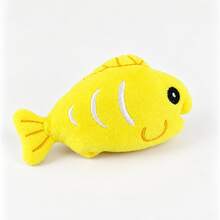 1pc New Cat Toy Clownfish Kitten Toy Durable Chew Toy Self-Entertainment Boredom Relief Squeaky Interactive Cat Toy - Multicolor - View 13