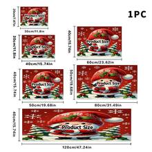 1pc Dish Drying Mat, Coffee Machine Mat, Santa Claus Pattern Dish Drying Mat, Desktop Absorbent Protective Pad, Suitable For Holiday Table Kitchen Winter Scenes, Multi-Purpose Drying Mat, Home Gift, Desktop Decoration - XYLSD-1130 - View 17