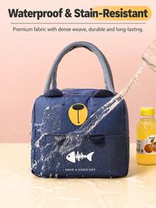 1pc Baby Cartoon Animal Insulated Lunch Bag, Baby Food Storage Bag, Portable Handheld Travel Bag - Multicolor 1 - View 8