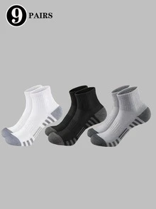 3/5/10/20/30 Pairs Men's Ankle Socks Spring Summer Autumn Black White Outdoor Sports Short Socks - Multicolor - View 15