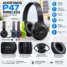 Audifono Diadema Bluetooth P47 Plegable - Negro - Ver 2