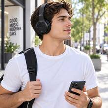 Audifono Diadema Bluetooth P47 Plegable - Negro - Ver 3