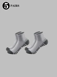 3/5/10/20/30 Pairs Men's Ankle Socks Spring Summer Autumn Black White Outdoor Sports Short Socks - Multicolor - View 11