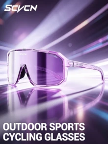 1pc SCVCN Unisex Sports Glasses For Outdoor Pickleball, Running, Hiking, Cycling, Driving - Multicolor - View 1