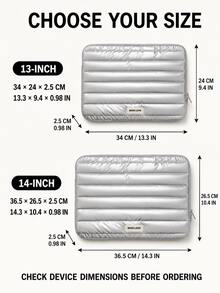 1pc Portable Laptop Bag, Zipper Shockproof Tablet & Laptop Sleeve, Lightweight Business Travel, College, Office User Briefcase - Multicolor - View 4