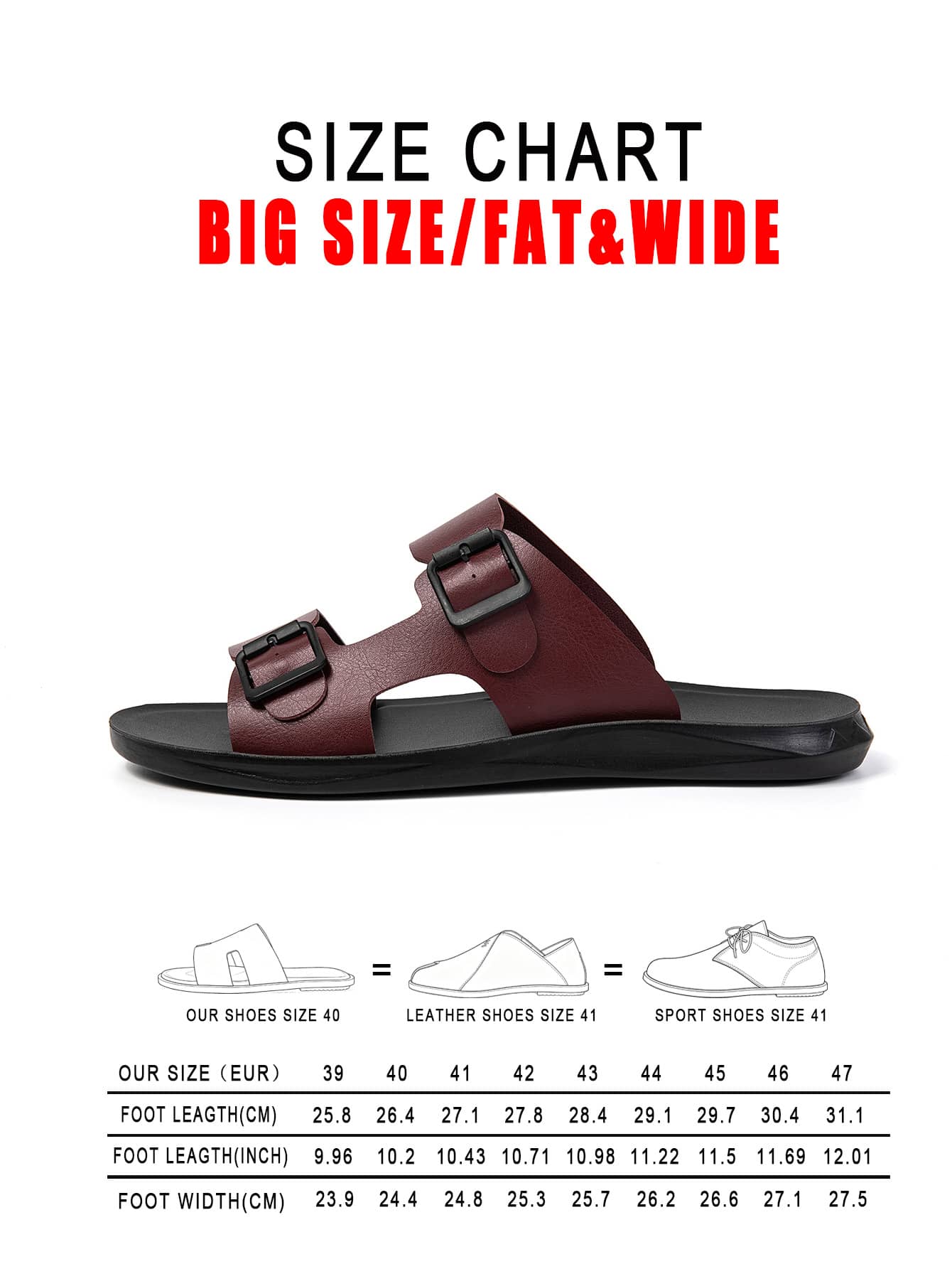2026 New Fashion Adjustable Double Buckle Design Slide Sandals Casual Beach Shoes Vacation Style Men's Slippers