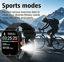 1.83 Inch Full Screen Smartwatch Compatible With IOS And Android Phones, (Bluetooth Call/Answer Calls), 260mAh Battery, Outdoor Flashlight/Massive Watch Faces/Built-In Games/Music Playback/Unisex Smart Sports Watch - View 4