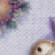 Highland Cow Purple Floral