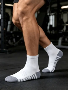 3/5/10/20/30 Pairs Men's Ankle Socks Spring Summer Autumn Black White Outdoor Sports Short Socks - Multicolor - View 3