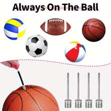 25Pcs Box Set Inflatable Needles, Ball Needles, Suitable For Football, Basketball And Football Pump Parts - Silver - View 4