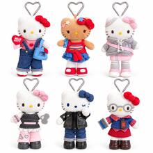 SANRIO 6 buah Gantungan Tas Hello Kitty Bergaya, Liontin Kartun Lucu untuk Berdandan dengan Jepitan Logam Bintang dan Hati, Cocok untuk Dekorasi Ransel, Tas Tangan, Tas Buku, dan Hadiah - MultiWarna - View 2
