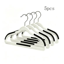 10pcs Wide‑Shoulder Thick Non-Slip Traceless Clothes Hangers, Wet & Dry Dual‑Use Non‑Slip Hangers, 360° Swivel Hook, Space‑Saving Closet - Multicolor - View 11