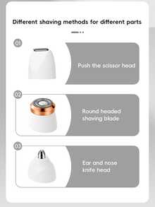 Women's Electric Shaver Multi-Function Portable Razor For Underarm, Nose Hair, Eyebrow, Intimate Area Trimming And Hair Removal, Women's Electric Razor, Women's Electric Shaver, Intimate Area Hair Removal Device For Men And Women - Multi-color - View 6