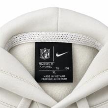 Nike NFL Los Angeles Rams Colorblock Hoodie With Drawstring, Light Beige, Adult - Beige - View 3