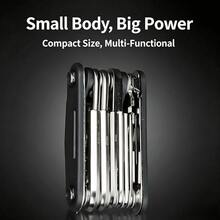 Penting untuk Bersepeda! Alat Multifungsi Sepeda 16-in-1, Set Kunci Pas Perbaikan Portabel Lipat, Obeng Kunci Hex Universal - MultiWarna - View 7